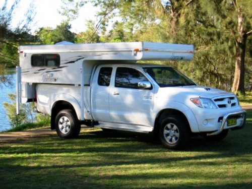 toyota pickup cab over camper #5