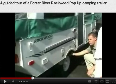 Rockwood pop-up camper trailer