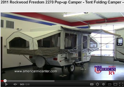 Rockwood pop-up camper trailer