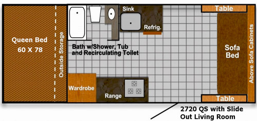 TrailManor 2720QB Travel Trailer 2017 Hardside Folding RVs