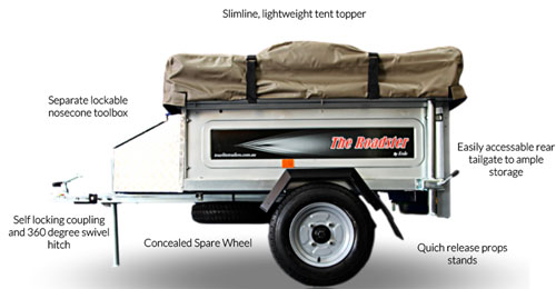 roadster motorcycle camper trailer