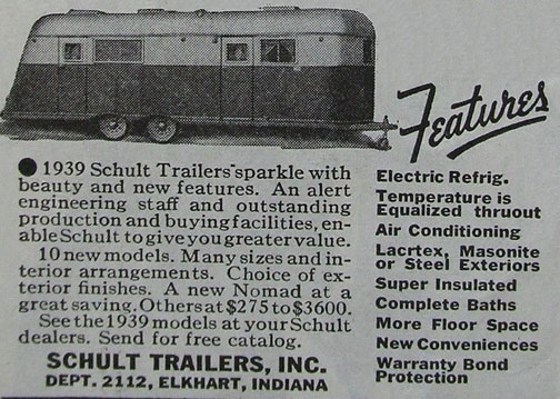 Schult Vintage Travel Trailer